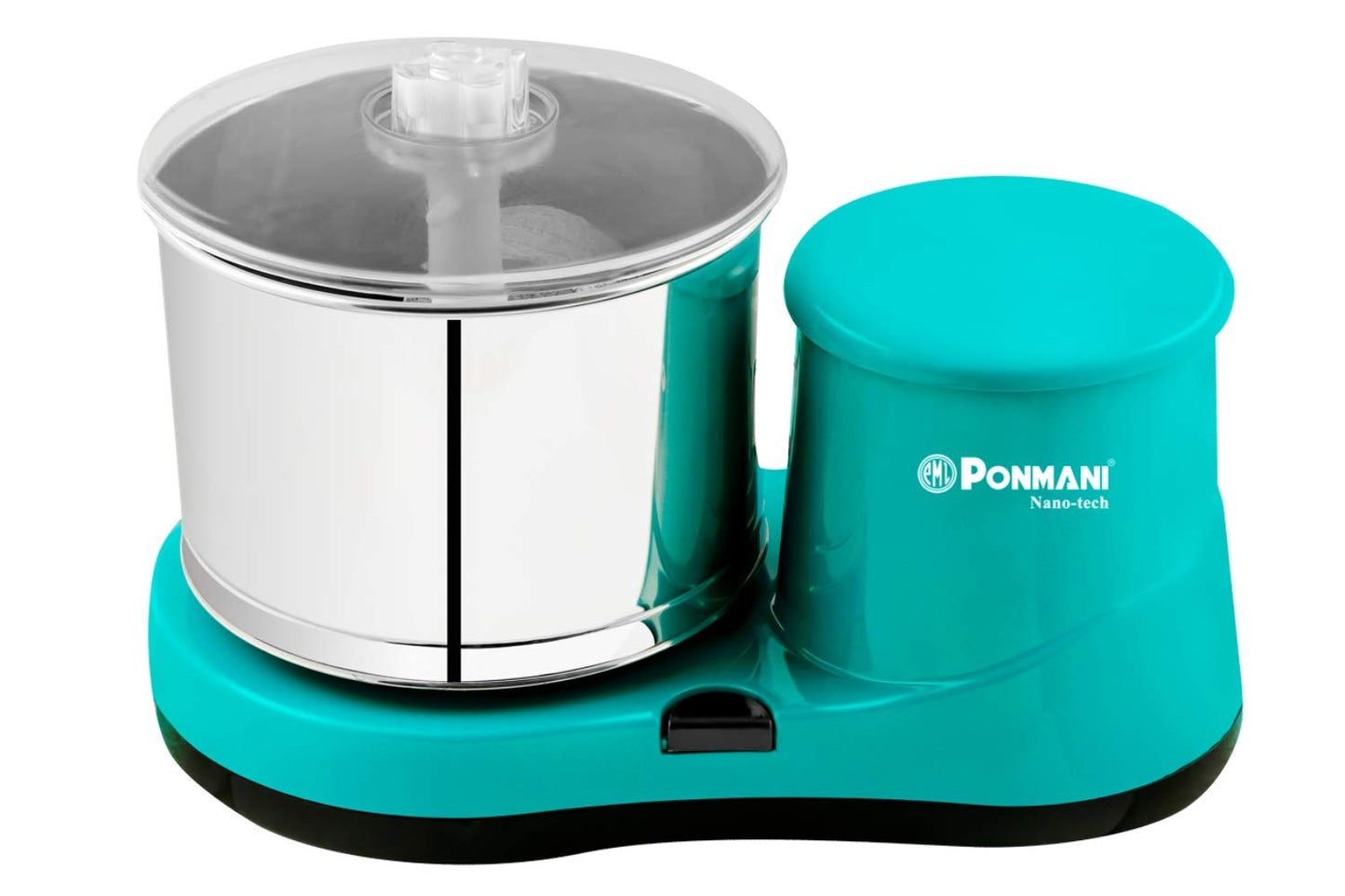 Ponmani Plastic Nano Tech - 2 Litre Table Top Wet Grinder (5Yrs Warranty), Turquoise