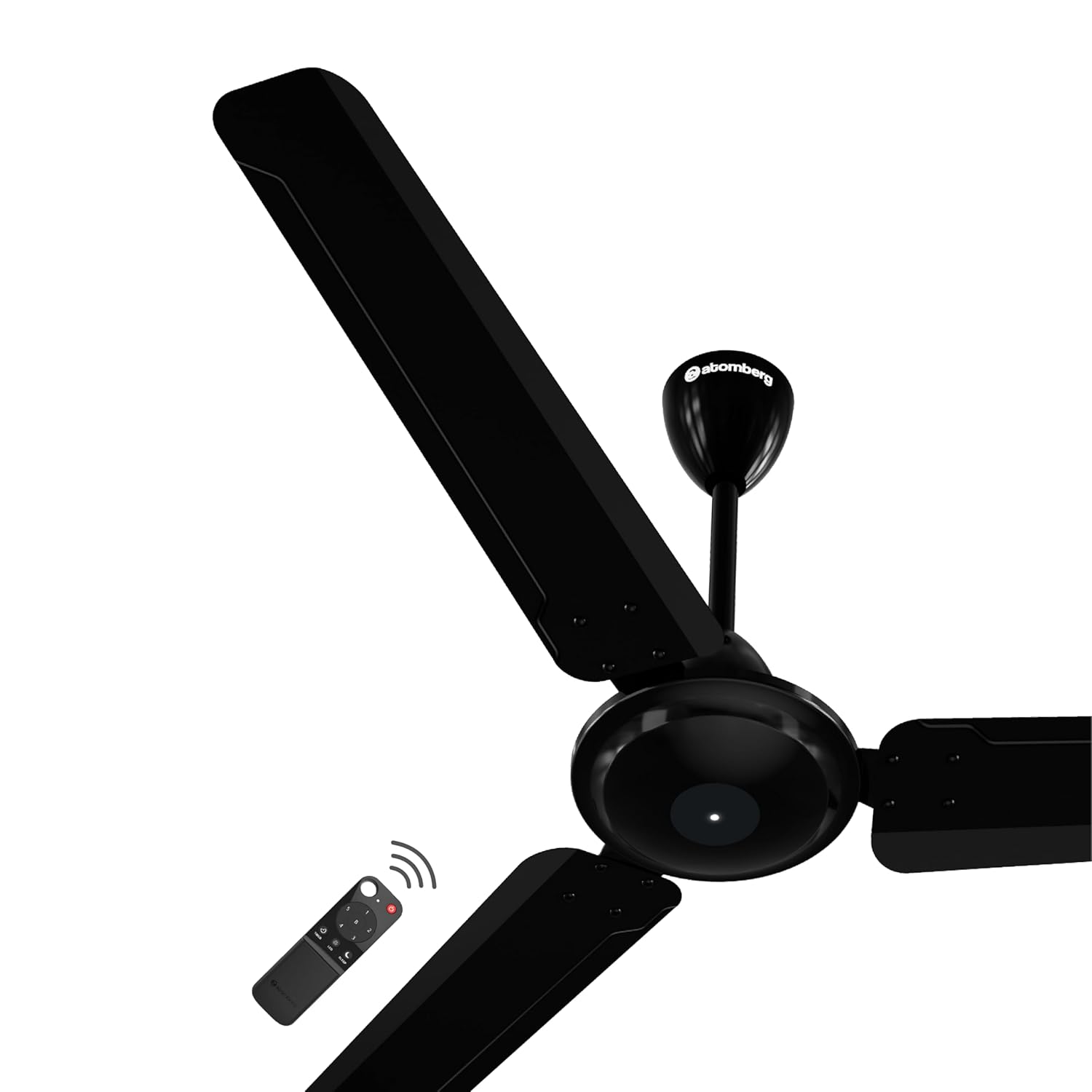 atomberg Ameza 1200mm Timeless BLDC Ceiling Fan with Remote|BEE 5 star|High Air Delivery|LED Speed Indicator|Low Noise|Timeless Design with Power Saving|2 Year Warranty|Gloss Black