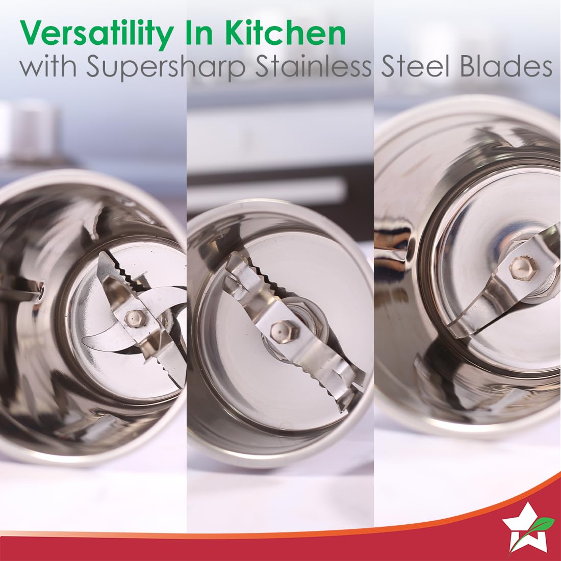 Wonderchef Robo Mixer Grinder | 3 Jars for Blending, Dry Grinding, Chutney Grinding | Low Friction | Low Noise | Conserves Power | Grind Masalas, Nuts, Coconut to Fruits/Vegetables 500 Watt White