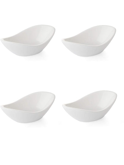 Clay Craft Basics Small,Cute and Smart Boat Dish (40ml) Set of 4 Perfect for Modern Kitchen