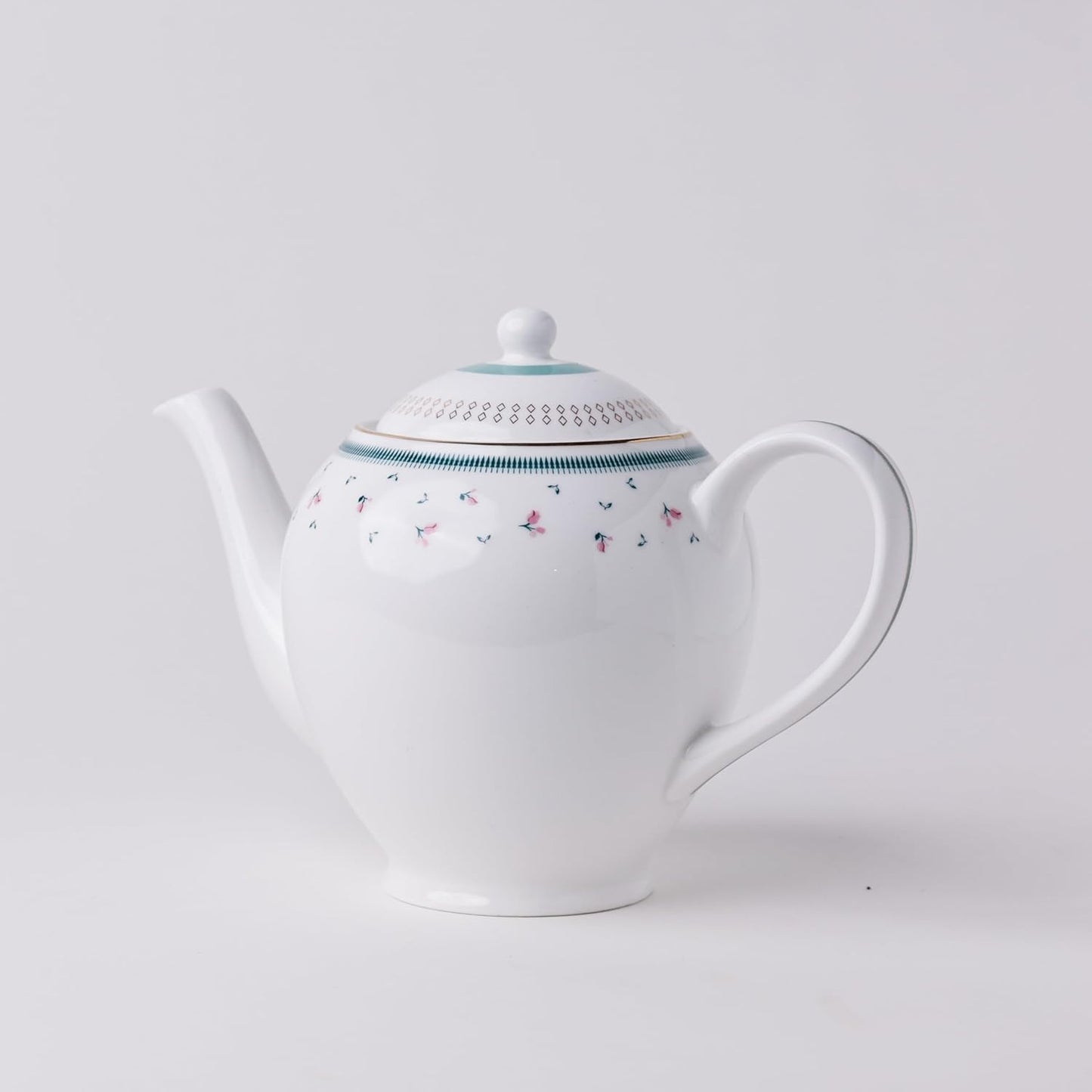 Magique by The Wishing Chair x ClayCraft : Portrait of a Rose Ceramic Teaset 15-Piece | Teapot, Cups & Saucers, Sugar & Milk Pot | Elegant Floral Tea Set for Home High Tea Gifting Weddings Parties