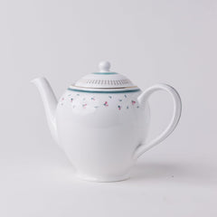 Magique by The Wishing Chair x ClayCraft : Portrait of a Rose Ceramic Teaset 15-Piece | Teapot, Cups & Saucers, Sugar & Milk Pot | Elegant Floral Tea Set for Home High Tea Gifting Weddings Parties
