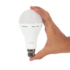Philips B22 Stellar Bright Rechargeable Emergency Inverter LED Bulb, 8W + 10W Emergency Bulb