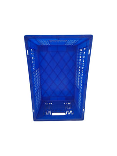 ARISTO Portable and Stackable Plastic Storage Container Box Crate 53150 SP designed for multipurpose storage Blue