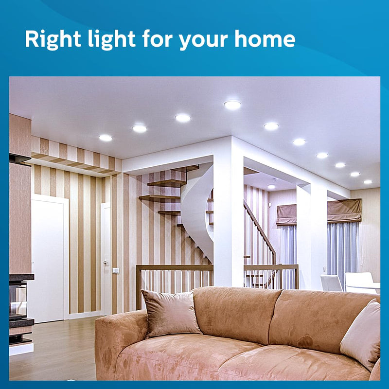 Philips Rimless Full Glow 22-Watt Round LED Surface Downlighter for Ceiling (Pack of 2)