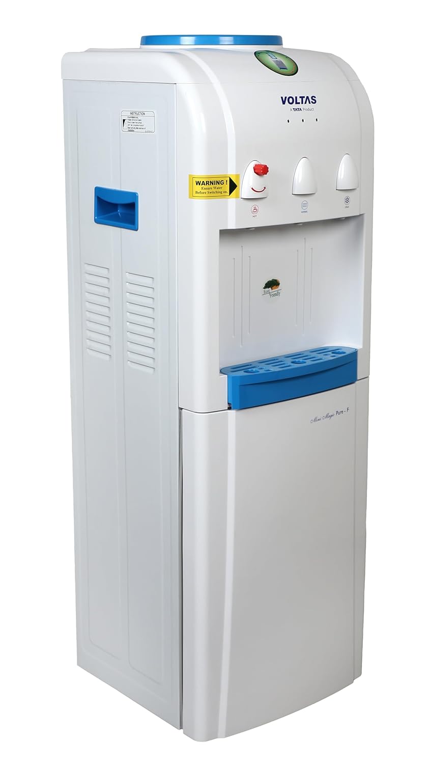 Voltas Floor Mounted Water Dispenser Minimagic Pure F with Non Cooling Storage Cabinet (White)