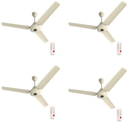 Bajaj Energos 26 1200MM (48 Inch) BLDC Ceiling Fan With Remote | BEE 5 Stars Rated | Energy Efficient Ceiling Fan For Home 【Base Ivory】