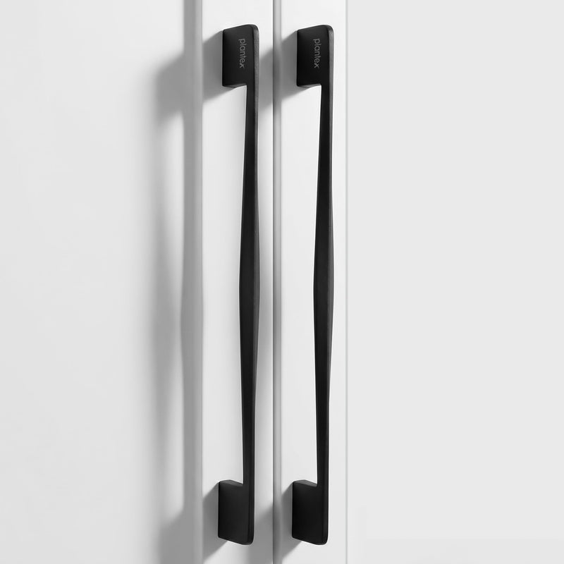 Plantex Cabinet Handle/288mm Handle for Wardrobe/Kitchen Handle/Pull-Push Handle for Home/Office - Pack of 2 (Black) (Model APS-PH-104)-1