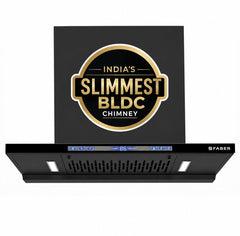 Faber SLIMX 75cm 1500m³/hr BLDC Autoclean Filterless T-Shape Chimney||Built In Oil Collector|Touch & Gesture Control|12Y