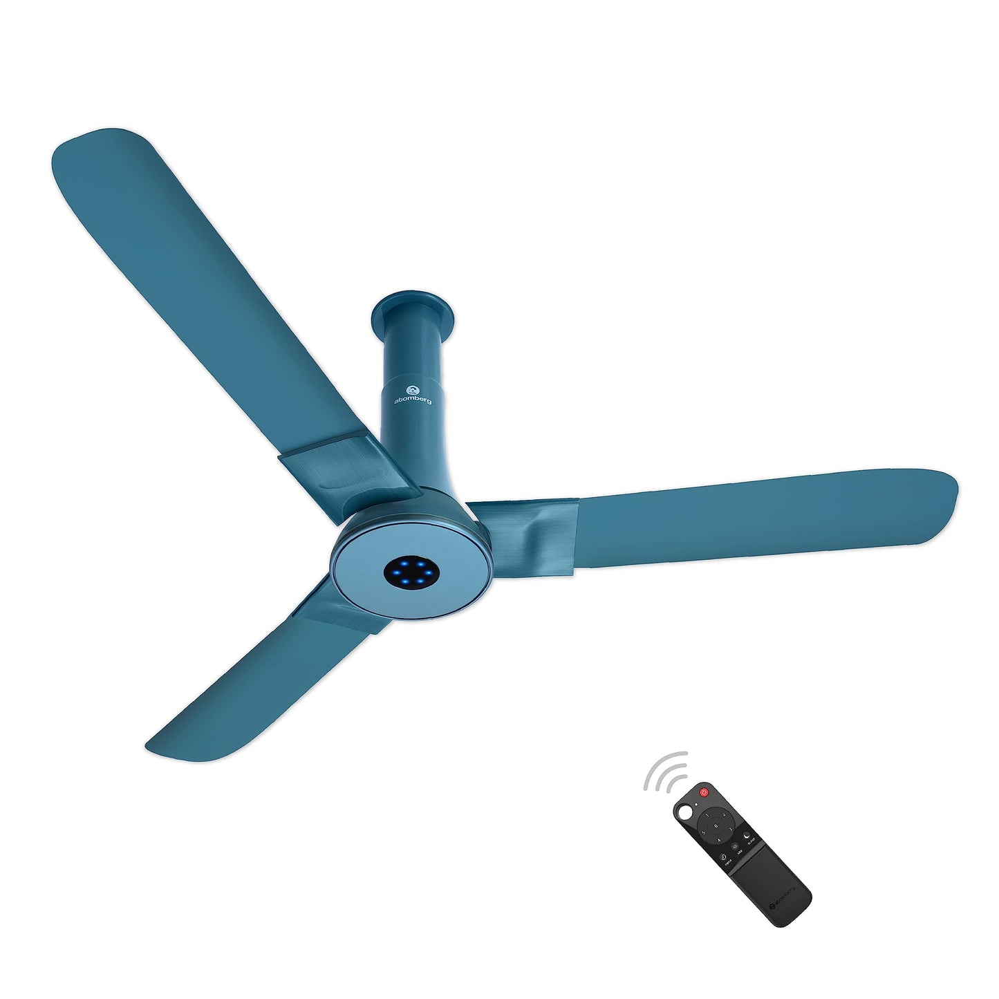 atomberg Studio+ 1200mm BLDC Ceiling Fan with Remote Control | BEE 5-star Energy Efficient | New Blade Design | High Air Delivery| LED Speed Indicator | Low noise | 3 Year Warranty| Dark Teakwood
