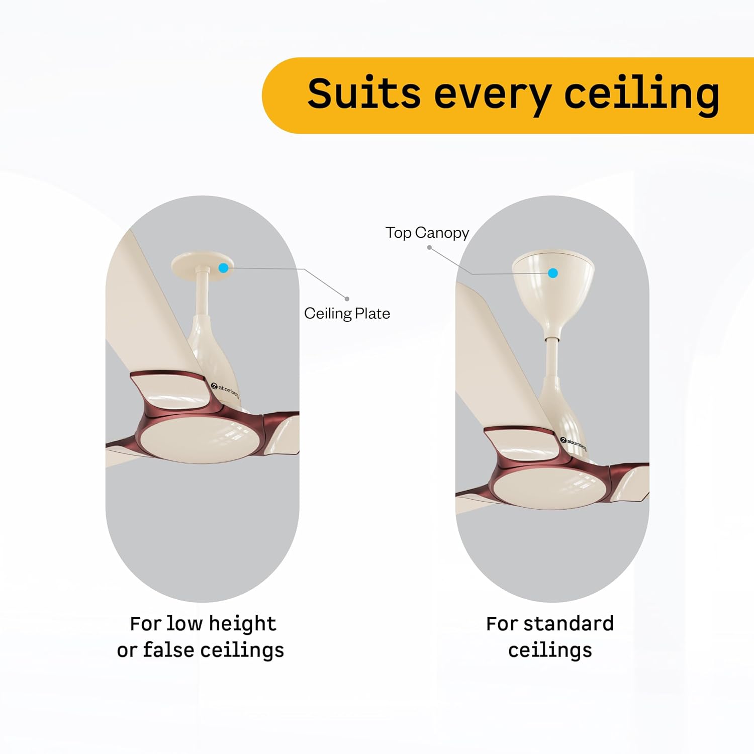 atomberg Erica Nuvo Regulator 1200mm BLDC Ceiling Fan | Newly Launched | Advance Air+ Technology | Award Winning Designer Fan | BEE 5 star | Low noise operation | 3 Years Warranty (Seasand Ivory)