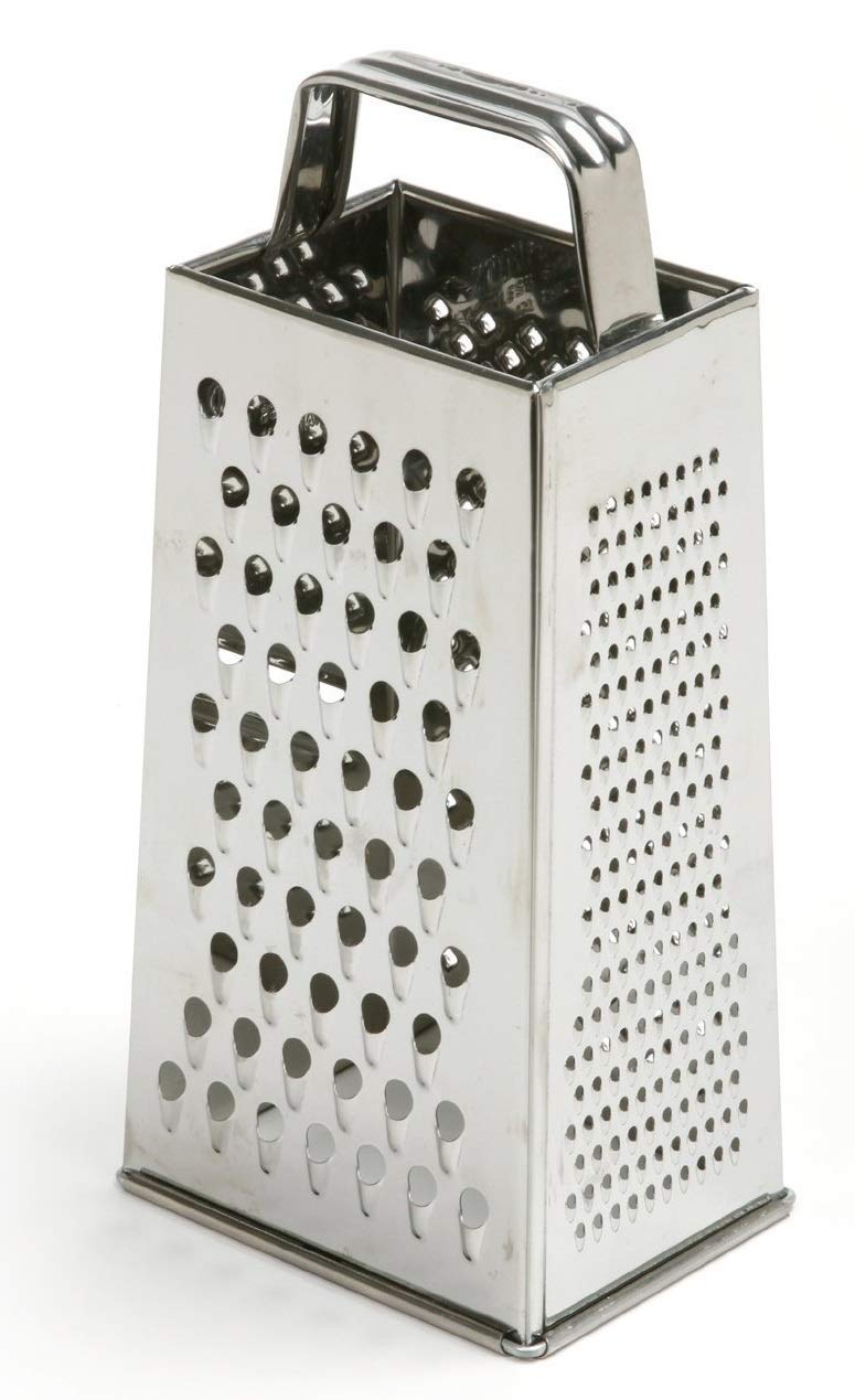 Dynore Stainless Steel 4 Way Carrot Grater and Slicer for Cheese, Vegetables, Ginger, Garlic