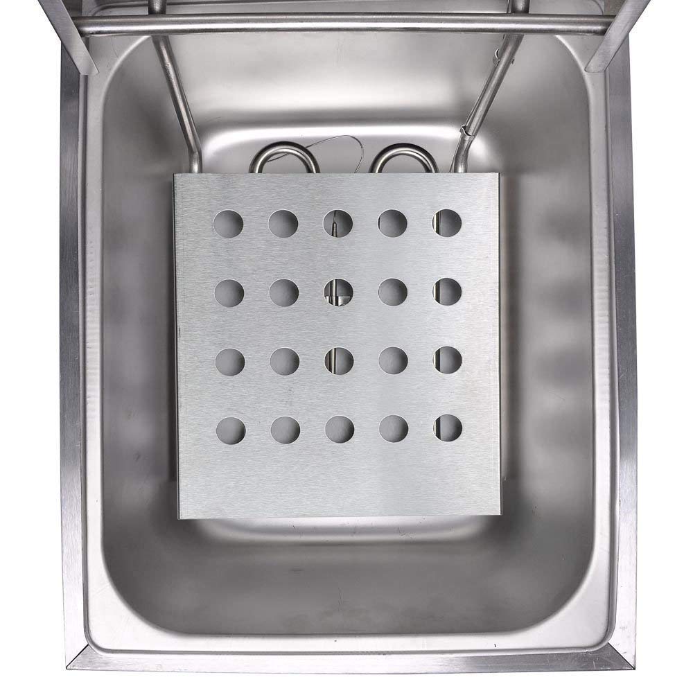 FROTH & FLAVOR 12 Litre Deep Fryer Machine Double Tank with Copper heater