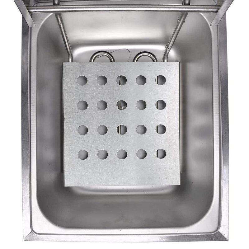 FROTH & FLAVOR 12 Litre Deep Fryer Machine Double Tank with Copper heater