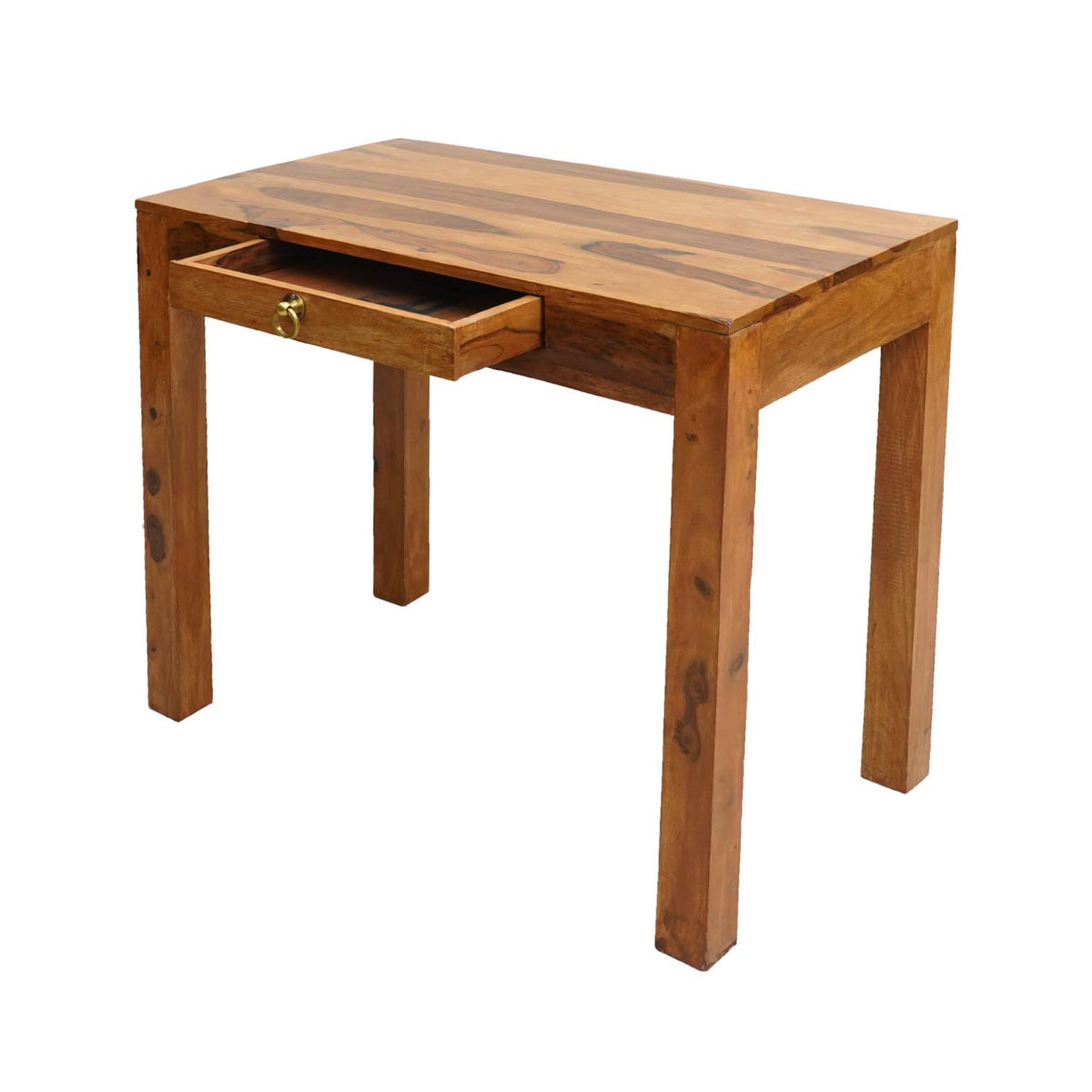 Sheesham Study Cum Console Table | Study Desk Cum Console Table for Home & Office | Sheesham Wood, Brown & Grey