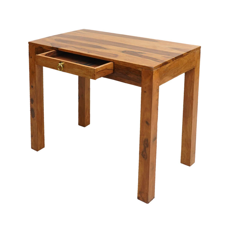 Sheesham Study Cum Console Table | Study Desk Cum Console Table for Home & Office | Sheesham Wood, Brown & Grey