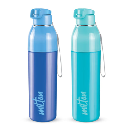 Milton Water Bottle Steel Convey 900 PU Insulated, Inner Stainless Steel Hot & Cold Bottle, 630 ml, Leak Proof, BPA Free, Ideal for Home, Office, Gym, Travelling, Black