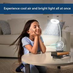 Philips Anemo Rechargeable LED Table Lamp with Fan