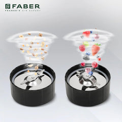 Faber Sportz Blender FSB 3-in-1 Red Velvet|400W|100% Copper Motor|Detachable SS Blade|3 PC Jars 500ML+500ML Mug+300ML|Dr