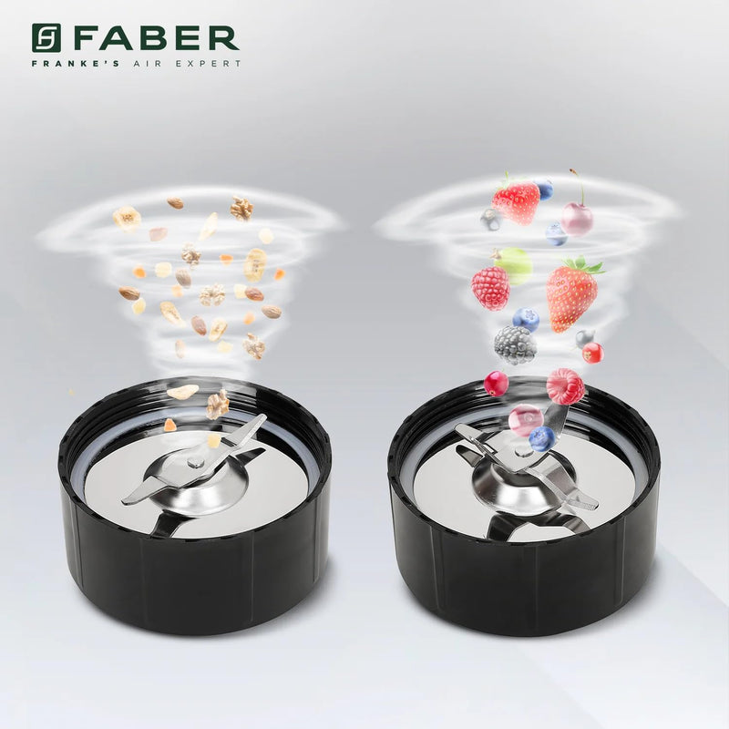 Faber Sportz Blender FSB 3-in-1 Red Velvet|400W|100% Copper Motor|Detachable SS Blade|3 PC Jars 500ML+500ML Mug+300ML|Dr