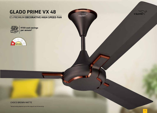 V-Guard Glado Prime Vx 1.2 Meter Sweep 400 RPM Speed (STARRY BLACK)