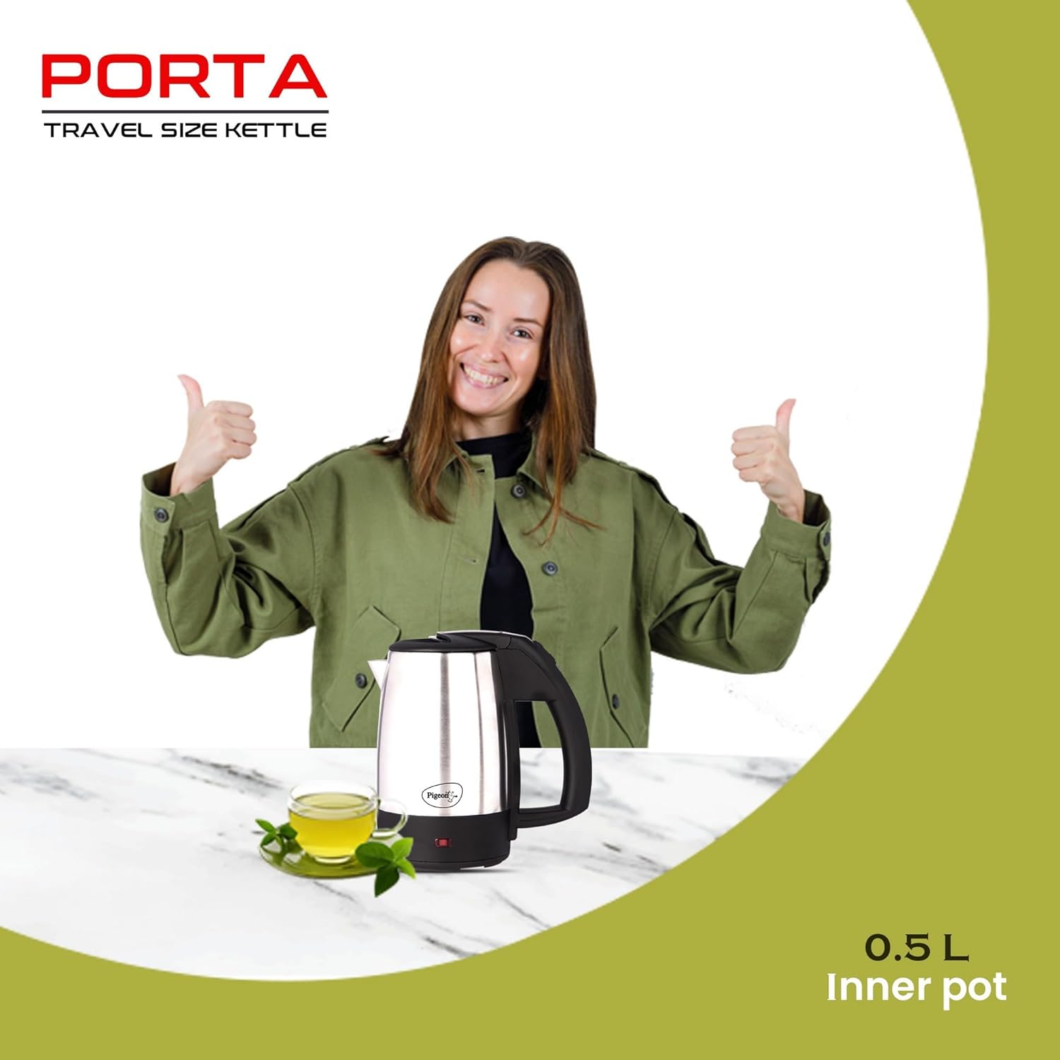 Pigeon by Stovekraft Porta Travel Size Kettle