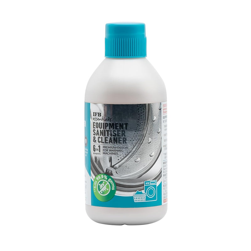 IFB Essentials Equipment Sanitiser & Cleaner for Washing Machines | Liquid Descal 250ml | Removes Residual Dirt, Limesca