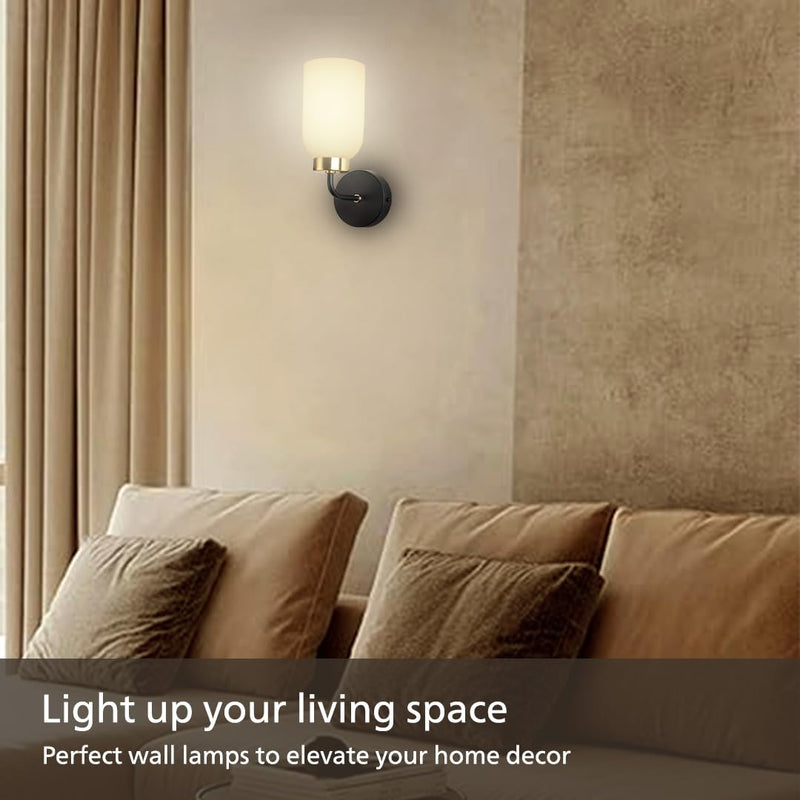 Philips Glow Black & Brass Wall Light