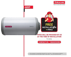 Racold CDR Dlx 25ltr Horizontal BEE 4 Star Storage Water Heater(Geyser) with Free Standard Installation & pipes || Rust Proof Body||