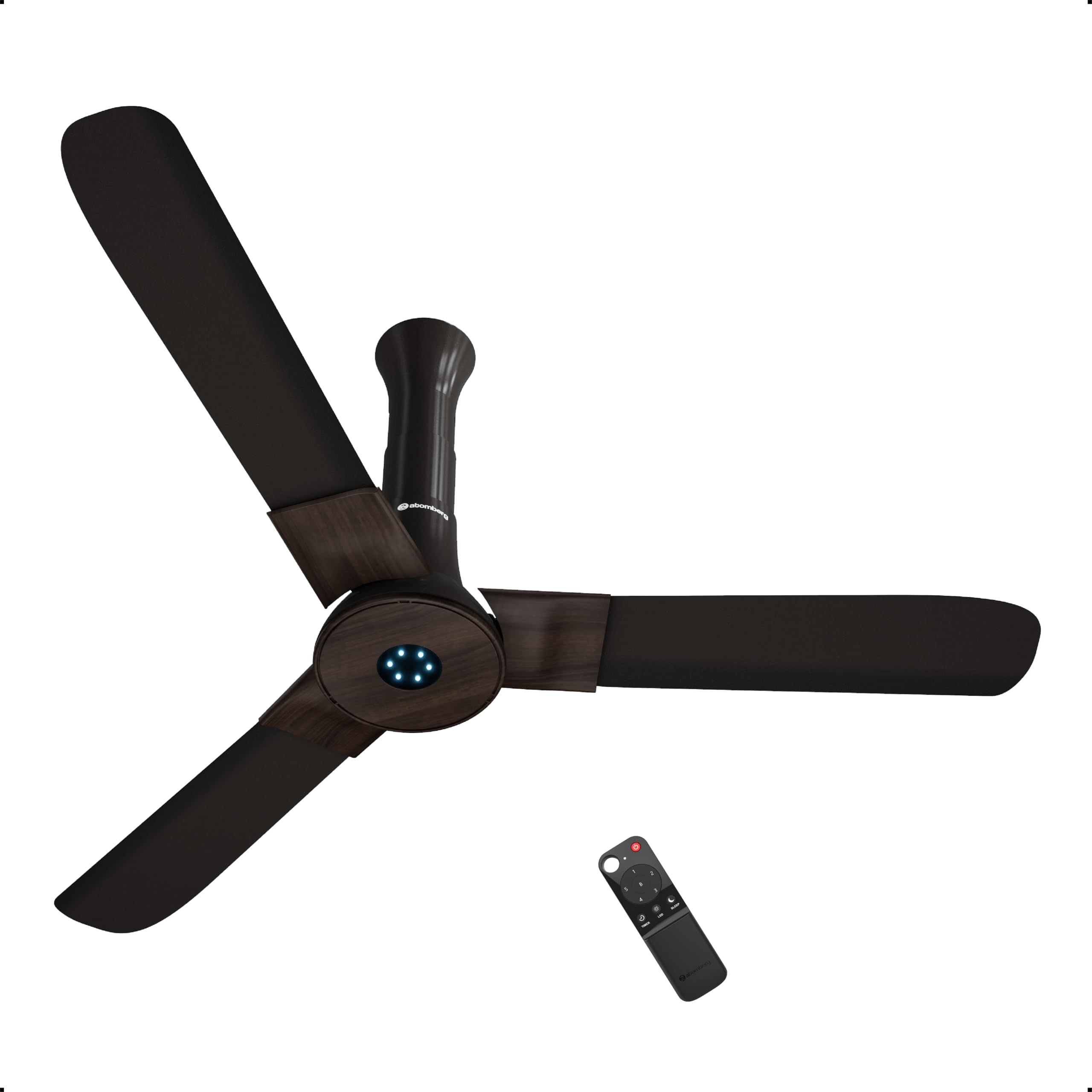 atomberg Studio+ 1200mm BLDC Ceiling Fan with Remote Control | BEE 5 star Rated Energy Efficient Ceiling Fan | High Air Delivery with LED Indicators | 2+1 Year Warranty (Sand Grey)