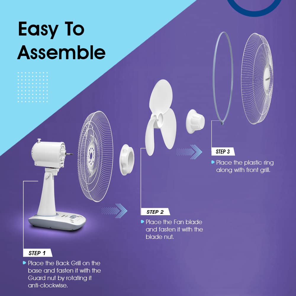 Crompton Wave Star 400MM Table Fan-4