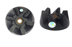 Coupler Combo: Motor Coupler Teeth + Jar Rubber Coupler (2+1) | Compatible with Sujata Mixer Grinder