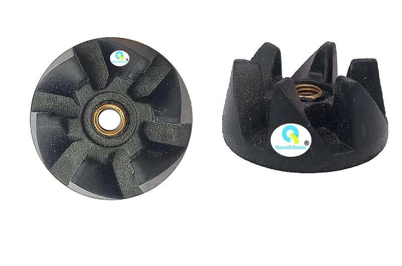 Coupler Combo: Motor Coupler Teeth + Jar Rubber Coupler (2+1) | Compatible with Sujata Mixer Grinder