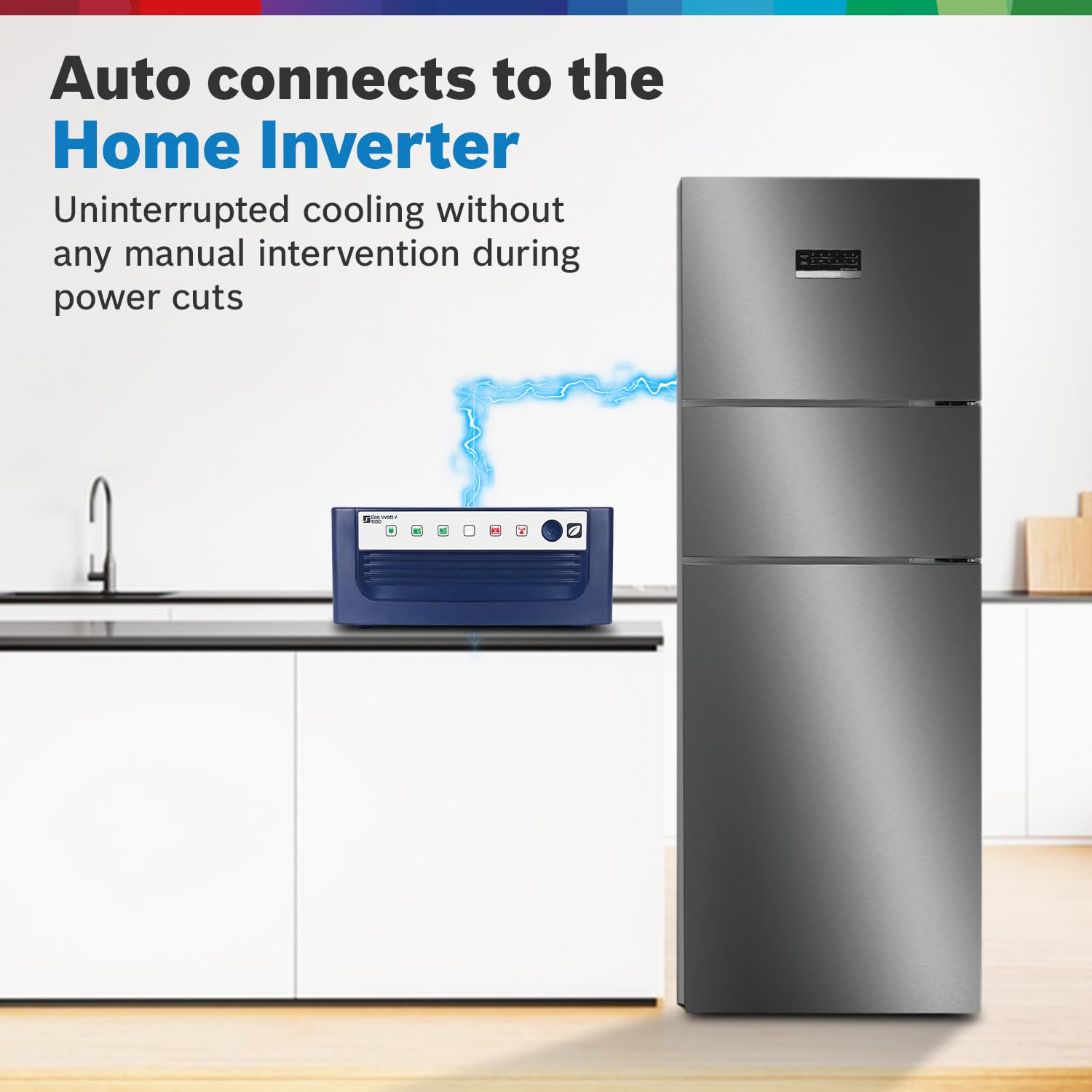 BOSCH MaxFlex Convert 335L, 3 Star Inverter Frost Free Triple Door Refrigerator (2024 Model, CMC36K03NI, 8-in-1 Convertible, UV Protected Body Shield, VitaFresh Technology, Adaptive UI, Smoky Steel)