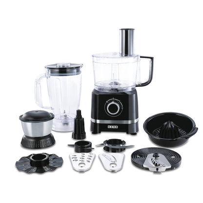 Usha ICHEF Food Processor 800 Watts Copper Motor with 9 Accessories & 8 Functions (BLACK)