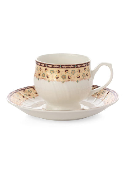 Clay Craft The Karina Fine Ceramic Tea Set of 15 Offers Elegance, Durability, and functionality
