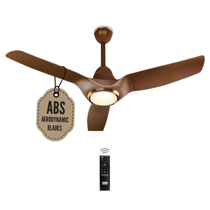KUHL Arctis A1 600 mm BLDC 65% Power Saving BLDC Ceiling Fan With Remote | BEE 5 Star Rated & ISI Marked | High Air Flow | 5 Year Brand Warranty on Motor | Espresso