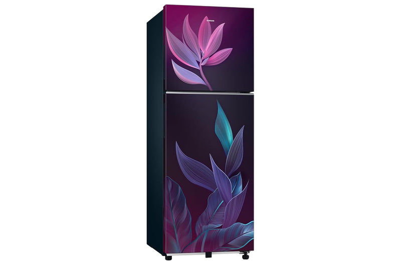 Samsung 236 L, 2 Star, Convertible, Digital Inverter Frost Free Double Door Refrigerator (RT40H28U2PRHL, Paradise Bloom Purple, 2026 Model)-2