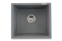 Faber Verona Ingranite18"X16"Single Bowl Sink|Includes Plumbing Waste Kit|25 Years Warranty|Silent,Scratch,Dent & Heat R