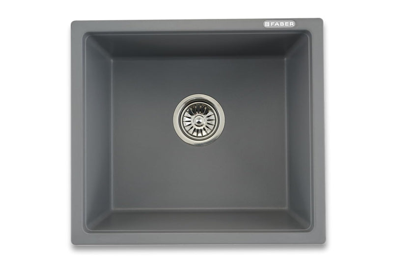 Faber Verona Ingranite18"X16"Single Bowl Sink|Includes Plumbing Waste Kit|25 Years Warranty|Silent,Scratch,Dent & Heat R