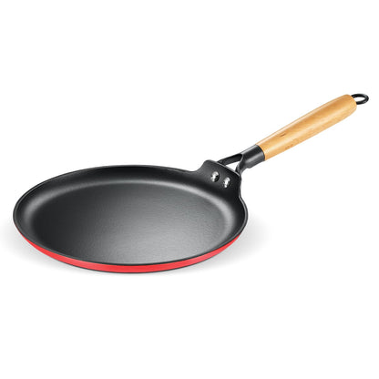Prestige Castlite Enamel Coated Lightweight Cast Iron Concave Tawa 25cm | High Heat Retention, Rust-Proof | Gas & Induction Compatible | Low-Oil Cooking | Stay-Cool Handle | Easy Clean | 15Y Warranty