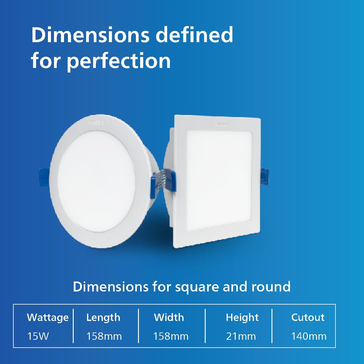 Philips 15W Square LED Ceiling Light