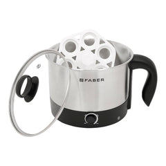Faber 1.2L 700W Multi Cooker with SS304 Body, Cool Touch Handle, auto Cut-Off Feature, Comes with Boiler Stand, Temperat