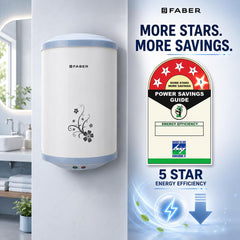 Faber Infinity Storage Geyser 15 Litre| 2000W | Free Pipe & Installation | 8 Bar Pressure| Energy Efficient | 7Yr Tank, 