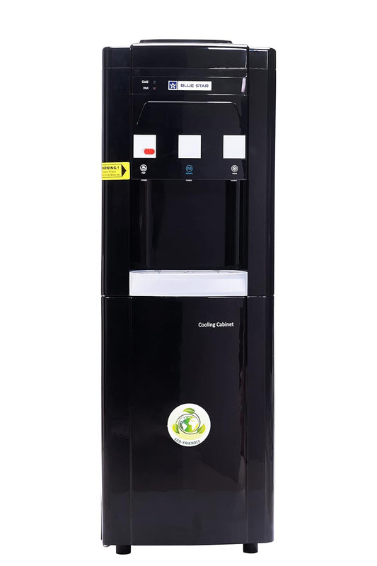 Blue Star Water Dispenser with Refrigerator - Black Color,14 Litre