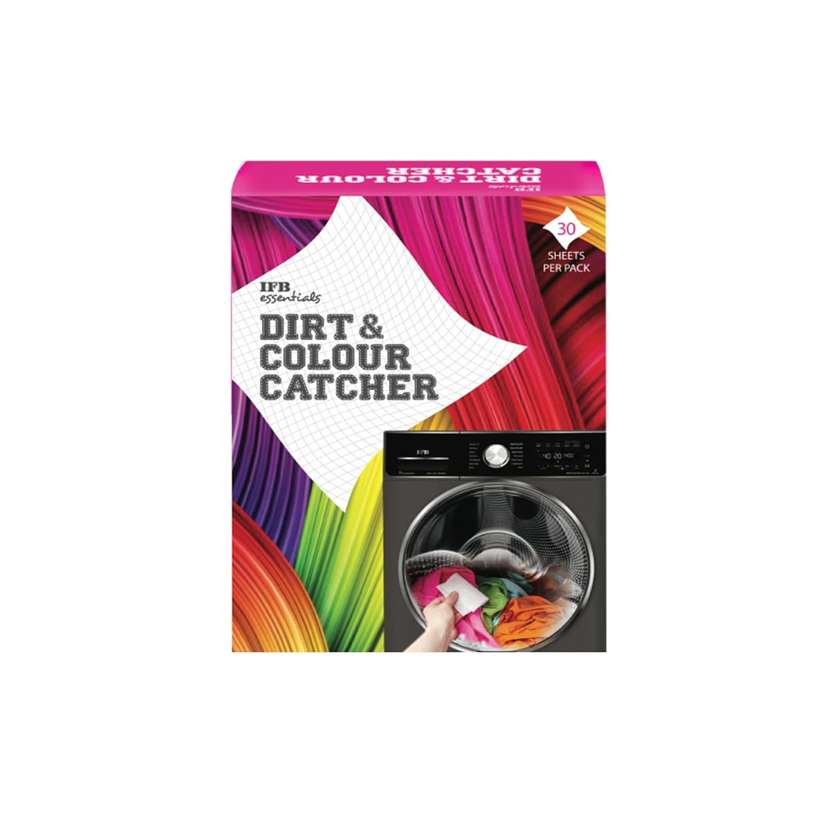 IFB Essentials Dirt & Colour Catcher (Combo Of 2-30+30 Sheets)