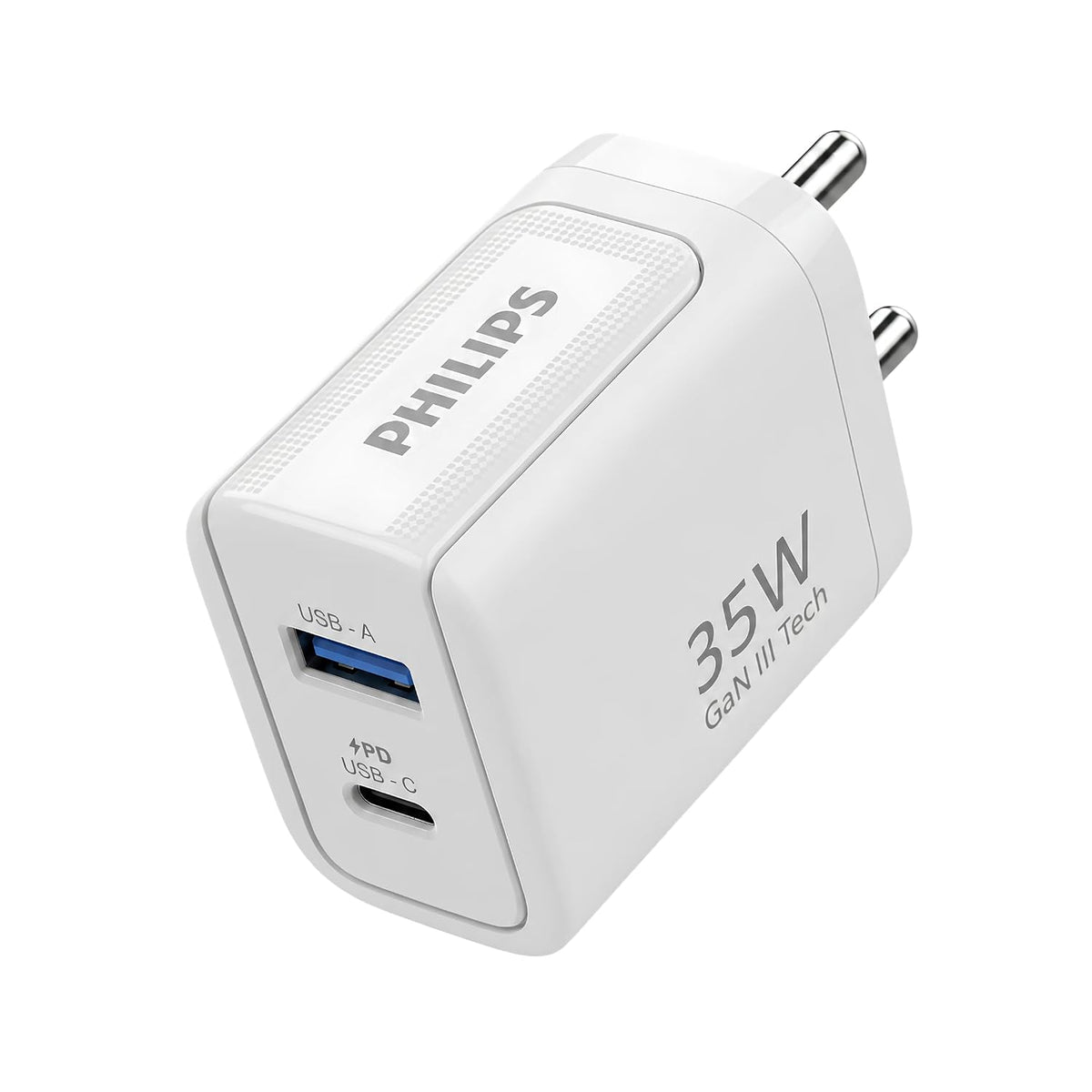Philips DLP5322NW/94 Gen III Tech 35W Fast Charging Wall Charger (Alba White)