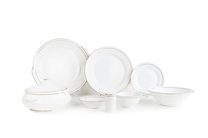 Clay Craft Mona 110 GL Bone China Dinnerware Set, 40-Pieces, Multicolor