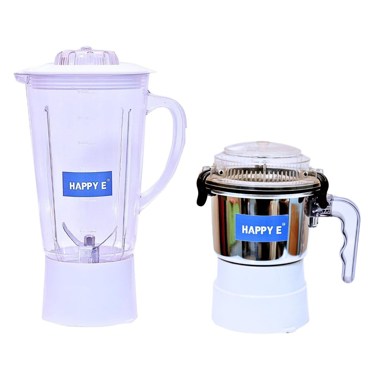Jar Combo: 400 ml + 1500 ml Plastic (Transparent) | Compatible with Sujata Mixer Grinder