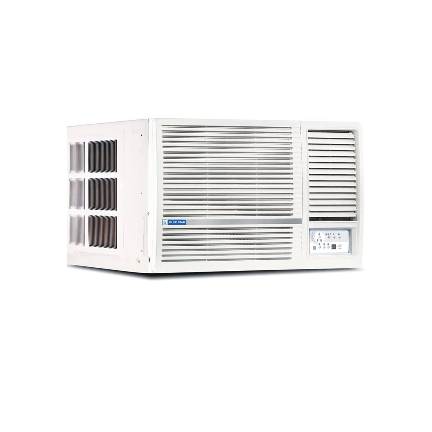 Blue Star 2 Ton 3 Star Fixed Speed Window AC (Copper, Turbo Cool, Humidity Control, Fan Modes-Auto/High/Medium/Low, Hydrophilic Blue Fins, Dust Filters, Self-Diagnosis, WFA324LN, White)